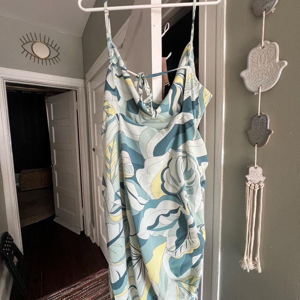 Forever 21 Mint Green Floral Dress